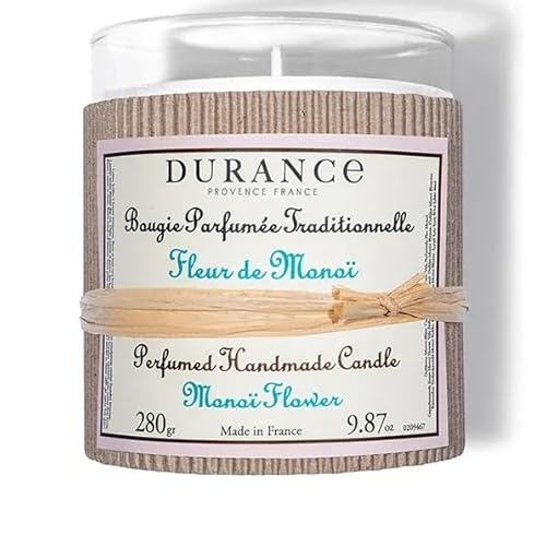 Durance - Kerze 280 g groß mit Monoiblüte von DURANCE