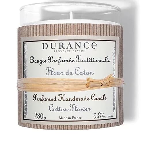 Durance - Kerze 280 g große Blume aus Baumwolle - Moschus, Pudrig, Cocooning, Zärtlichkeit, Süßigkeiten - Baumwollblüten, Lila, Rose, Jasmin, Iris, Sandelholz, Heliotrop Durance - Kerze 280 g große Blume aus Baumwolle - Moschus, Pudrig, Cocooning, Zärtlichkeit, Süßigkeiten - Baumwollblüten, Lila, Rose, Jasmin, Iris, Sandelholz, Heliotrop von DURANCE