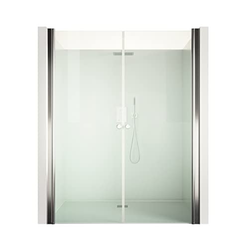 Nischendusche Klar 195 cm x 110-115 cm x 6 mm | ESG | Nano von DURASHOWER