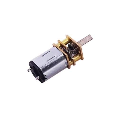DC Schneckengetriebemotor DC N20 3mm Wellendurchmesser Mini-Metallgetriebemotor mit Zahnrad(6V 50RPM) von DURAVIK