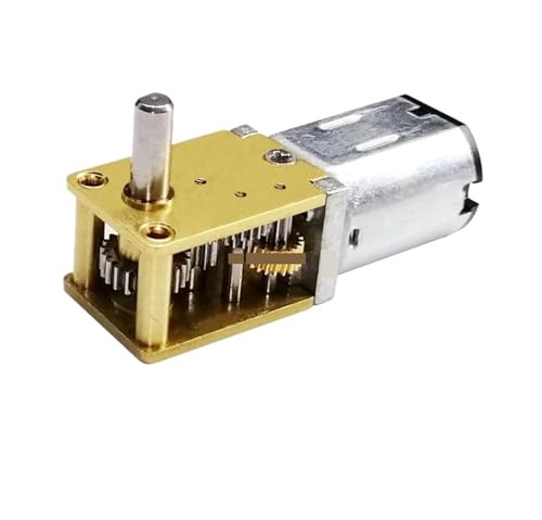 DC Schneckengetriebemotor N20 Vortex Rod Micro DC-Untersetzungsmotor, Motor mit niedriger Geschwindigkeit, hohes Drehmoment, Vollmetallgetriebe, geräuscharm(136 revolutions) von DURAVIK