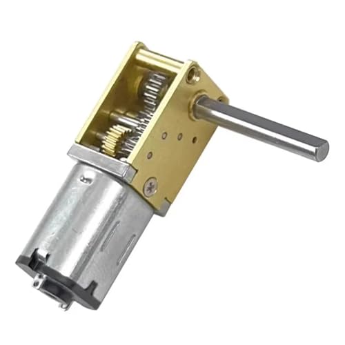DC3V Mini N20 Getriebemotor Einzel-/Doppel-/Langwelle 4RPM-381RPM Langsame Geschwindigkeit Hohes Drehmoment(C 13RPM-53RPM,Long Shaft) von DURAVIK