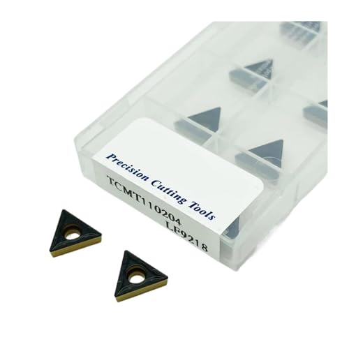 Hartmetall Wendeeinsätze 10PCS TCMT110204 TCMT110208 LF9218 Doppel-beschichtete Interne Drehen Werkzeug Hartmetall Einsätze for Stahl Teile(TCMT110204) von DURAVIK