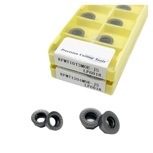 Hartmetall Wendeeinsätze Hartmetalleinsätze RPMT08T2 RPMT10T3 RPMT1204 Fräseinsätze RPMT10T3MOE RPMT1204MOE RPMT1003MO RPMT1204MO LF6018(RPMT10T3MOE-JS) von DURAVIK