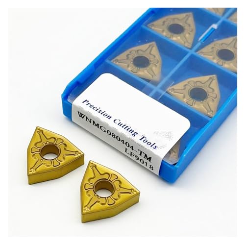 Hartmetall Wendeeinsätze WNMG080404 WNMG080408 WNMG080412 CNC-Drehmaschine Cutter Schneiden Drehen Werkzeug WNMG for Stahl Teile(WNMG080408-TM) von DURAVIK
