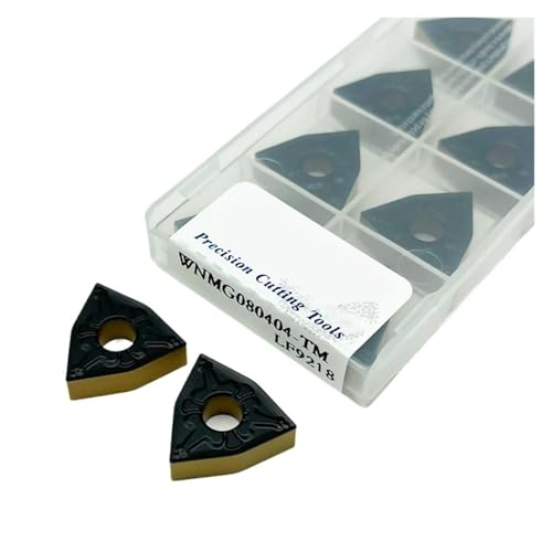 Hartmetall Wendeeinsätze WNMG080404 WNMG080408 WNMG080412 F9218 Hartmetall Einsätze CNC Drehmaschine Cutter Drehen Werkzeug for Stahl Teile(WNMG080408-MT) von DURAVIK