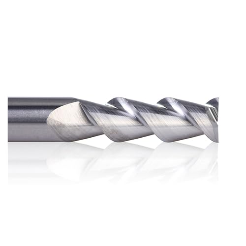 Schaftfräser 1 Stück 2 Kantenfräser Wolframlegierung Schaftfräser CNC Aluminium Fräser for Aluminium(1PC-AU2E-D1.5-H4) von DURAVIK