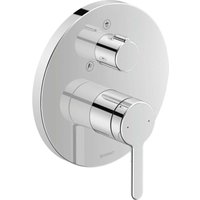 C.1 Einhebel-Brausemischer Unterputz, Anzahl Verbraucher 2, Chrom, Hand-/Kopfbrause, 22,5l/min, Rosette rund, d.170mm - Duravit von DURAVIT