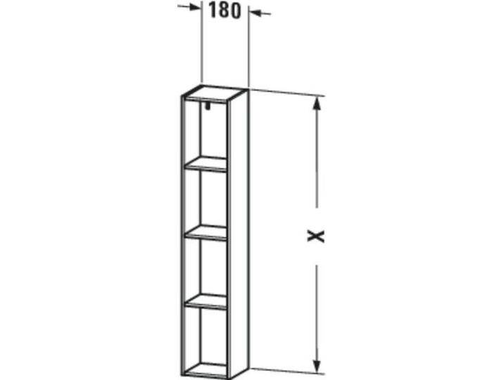 Duravit, Badezimmerregal, Regalelement L-CUBE 180x180x1000mm amerikanisch nussbaum Duravit, Badezimmerregal, Regalelement L-CUBE 180x180x1000mm amerikanisch nussbaum von DURAVIT