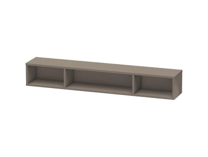 Duravit, Badezimmerregal, Regalelement L-CUBE 800x140x120mm flannel grey hochglanz von DURAVIT