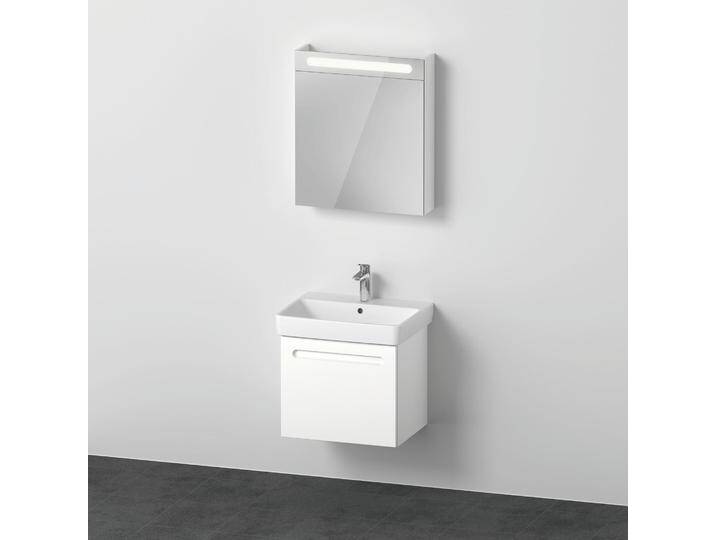 Duravit, Badmöbelset, No.1 Möbelset 600, inkl. Waschtisch 600, Waschtischunterbau, Spiegelschrank mit Anschlag li von DURAVIT