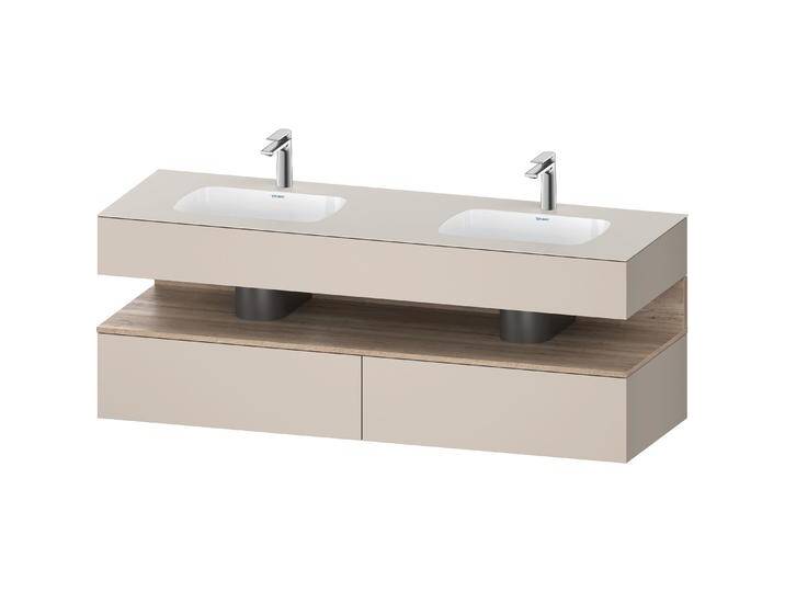 Duravit, Badmöbelset, Qatego Einbauwaschtisch mit Konsolenwaschtischunterbau, 1600x550x600mm, Nische Eiche Mamorie Duravit, Badmöbelset, Qatego Einbauwaschtisch mit Konsolenwaschtischunterbau, 1600x550x600mm, Nische Eiche Mamorie von DURAVIT