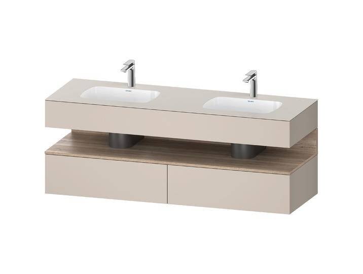 Duravit, Badmöbelset, Qatego Einbauwaschtisch mit Konsolenwaschtischunterbau, 1600x550x600mm, Nische Eiche Mamorie Duravit, Badmöbelset, Qatego Einbauwaschtisch mit Konsolenwaschtischunterbau, 1600x550x600mm, Nische Eiche Mamorie von DURAVIT