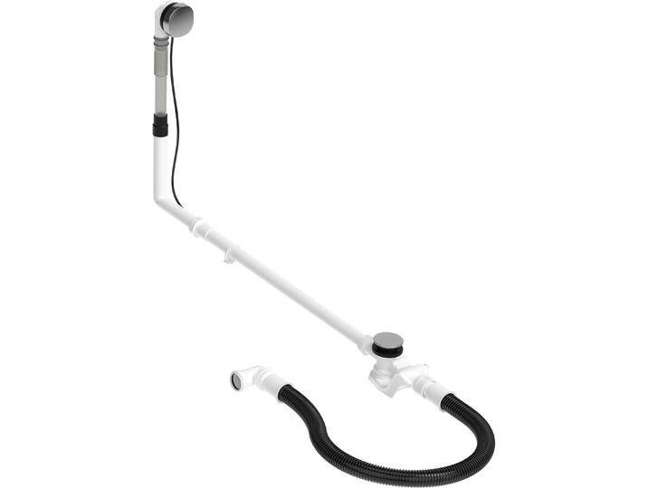 Duravit, Siphon, Ab-/Überlaufgarnitur QUADROVAL chrom (Überlaufgarnitur, 1 1/2“) von DURAVIT