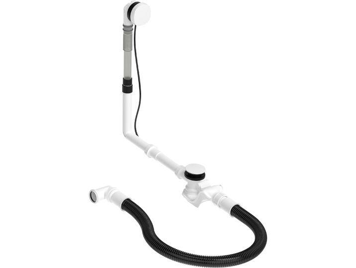 Duravit, Siphon, Ab-/Überlaufgarnitur QUADROVAL weiss (Überlaufgarnitur) von DURAVIT