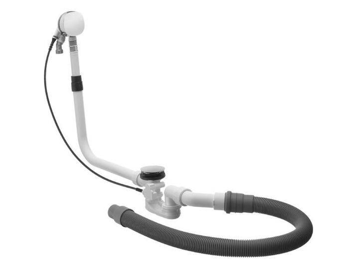 Duravit, Siphon, Mehrpreis für Ab-/Überlaufgarnitur Quadroval chrom (Überlaufgarnitur, 1/2 ) von DURAVIT