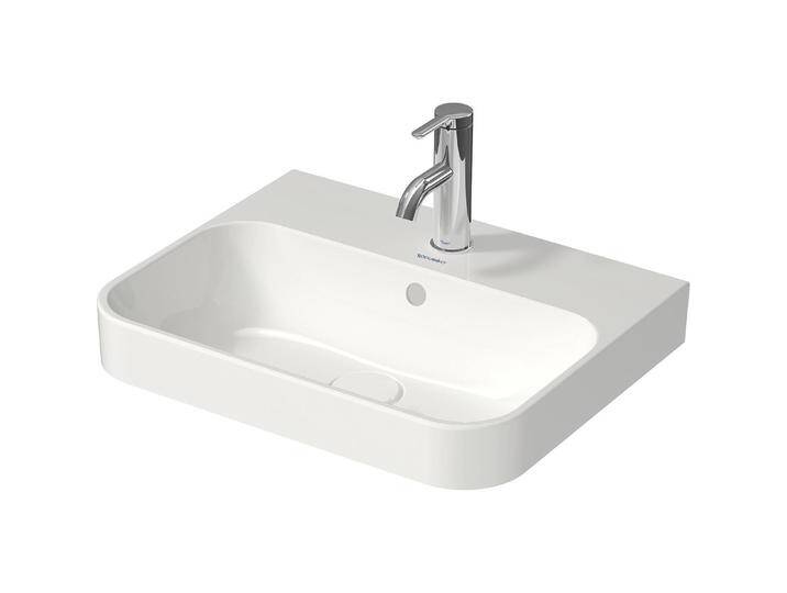 Duravit, Waschbecken, Aufsatzbecken HAPPY D.2 PLUS m ÜL m HLB 500x400mm o HL anthr matt WG (400 mm, 500 mm) von DURAVIT