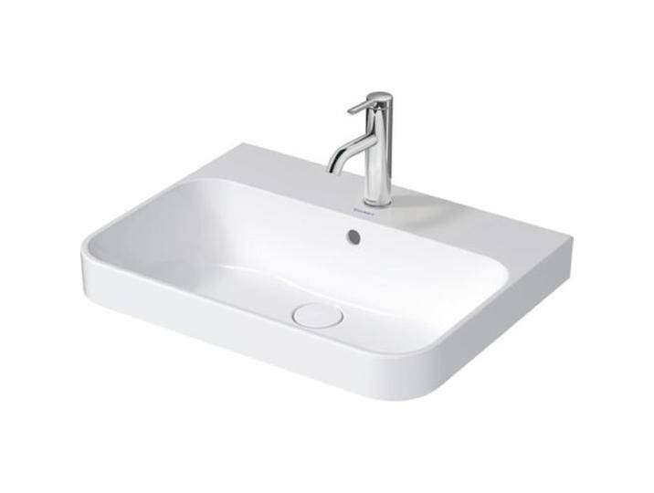 Duravit, Waschbecken, Aufsatzbecken HAPPY D.2 PLUS m ÜL m HLB 600x460mm o HL anthrazit matt (460 mm, 600 mm) von DURAVIT