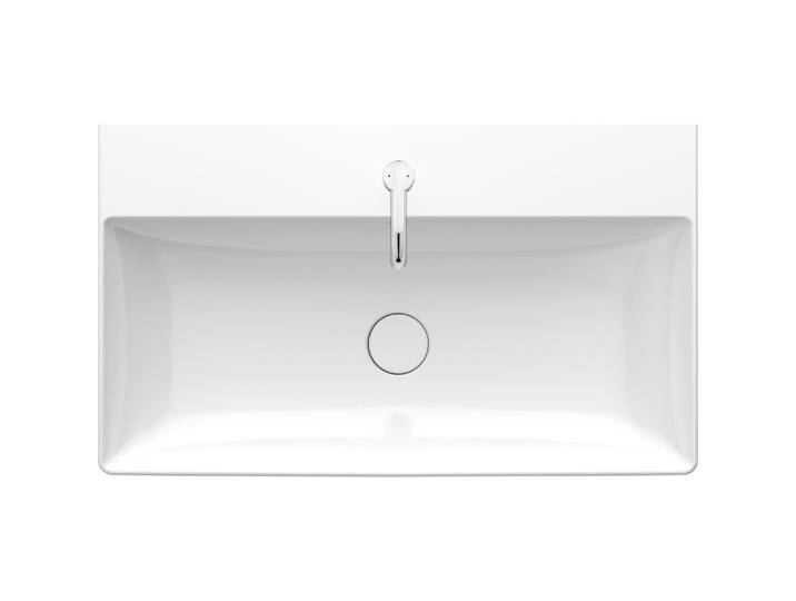 Duravit, Waschbecken, Waschtisch DURASQUARE o ÜL m HLB geschli 800x470mm 1 HL weiss (470 mm, 800 mm) von DURAVIT