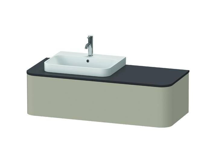 Duravit, Waschbeckenunterschrank, Happy D.2 Plus Waschtischunterbau für Konsole wandhängend, 1300x550 mm, 1 Auszug, für Auf (130 x 55 x 35.5 cm) von DURAVIT