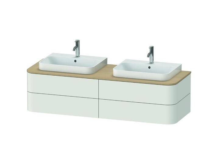 Duravit, Waschbeckenunterschrank, Happy D.2 Plus Waschtischunterbau für Konsole wandhängend, 1600x550 mm, 4 Schubkästen, f (160 x 55 x 41 cm) von DURAVIT