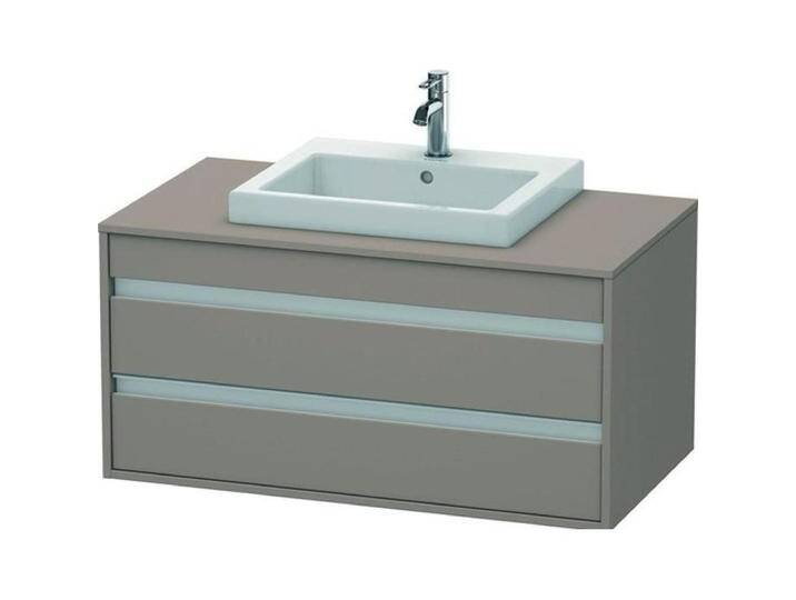 Duravit, Waschbeckenunterschrank, Waschtischunterbau KETHO 550x1000x496mm basalt matt von DURAVIT