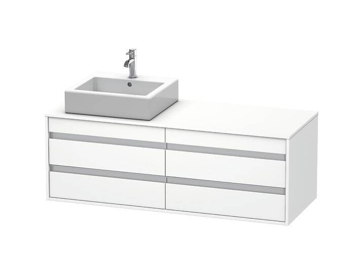 Duravit, Waschbeckenunterschrank, Waschtischunterbau KETHO 550x1400x496mm Becken links weiss matt von DURAVIT