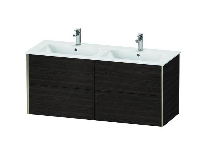 Duravit, Waschbeckenunterschrank, XViu 4129 Waschtischunterbau wandhängend, 4 Schubkästen, für Doppelwaschtisch ME by Starc (128 x 48 x 56 cm) von DURAVIT