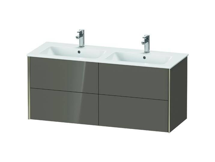 Duravit, Waschbeckenunterschrank, XViu 4129 Waschtischunterbau wandhängend, 4 Schubkästen, für Doppelwaschtisch ME by Starc (128 x 48 x 56 cm) von DURAVIT