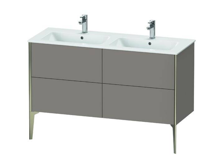 Duravit, Waschbeckenunterschrank, XViu 4485 Waschtischunterbau stehend, 4 Auszüge, für Doppelwaschtisch ME by Starck 233613 (128 x 48 x 59.5 cm) von DURAVIT