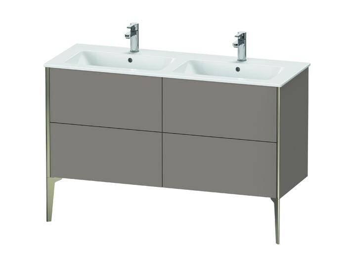 Duravit, Waschbeckenunterschrank, XViu 4485 Waschtischunterbau stehend, 4 Auszüge, für Doppelwaschtisch ME by Starck 233613 (128 x 48 x 59.5 cm) von DURAVIT