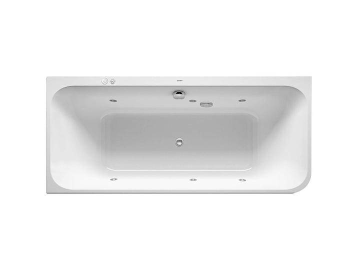 Duravit, Whirlpool, Rechteck-Whirlwanne HAPPY D.2 Ecke li 180 l 180x80 we 2 RS Jet-System von DURAVIT