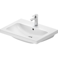 D-Code Waschtisch, mit Hahnloch, mit Überlauf, - Duravit von DURAVIT