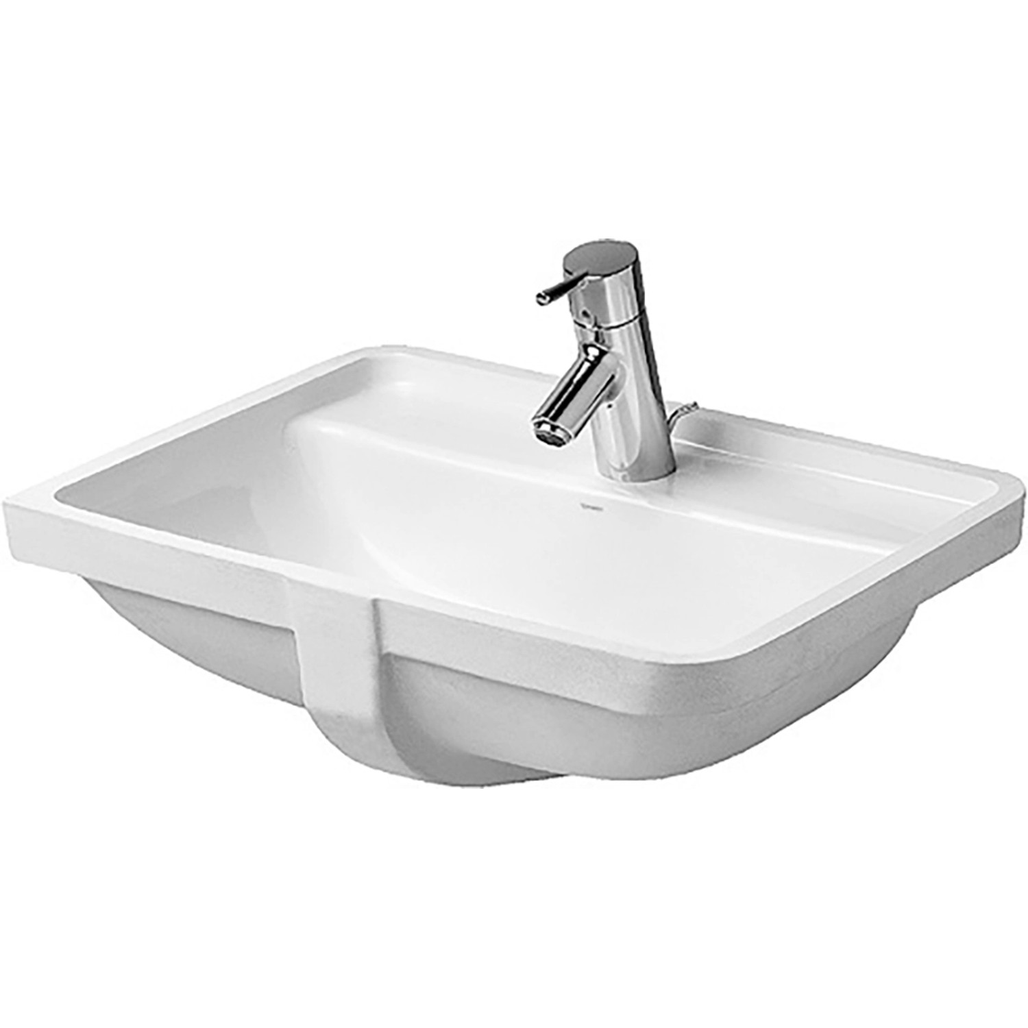 Duravit Einbauwaschbecken Starck 3 52,5 cm Weiß WG mit Waschtisch + 1 Hahnloch von DURAVIT