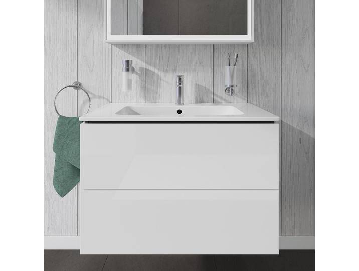 Duravit L-Cube Waschtischunterbau wandhängend mit 2 Auszügen, 82 x 48,1 cm 263967 von DURAVIT