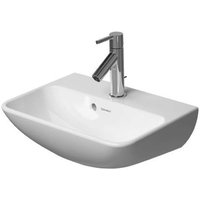 Duravit ME by Starck - Handwaschbecken 45x32 cm, mit 1 Hahnloch, mit WonderGliss, Alpinweiß 07194500001 von DURAVIT