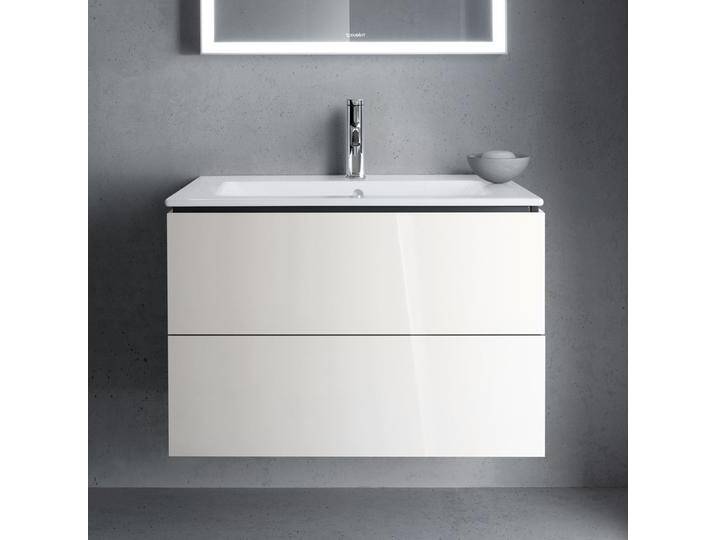 Duravit Me by Starck Waschtisch mit L-Cube Unterschrank 83 x 49 cm mit 2 Schubkästen 1469815 Duravit Me by Starck Waschtisch mit L-Cube Unterschrank 83 x 49 cm mit 2 Schubkästen 1469815 von DURAVIT