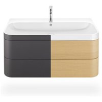 Duravit Möbelwaschtisch-Unterschrank Happy D.2 Plus 97,5x49cm, 1 HL, graph matt, 2 Schubk. von DURAVIT