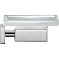Duravit Seifenschale Karree 11,5x12,2cm, Gl. weiß matt, Halter chrom Duravit Seifenschale Karree 11,5x12,2cm, Gl. weiß matt, Halter chrom von DURAVIT