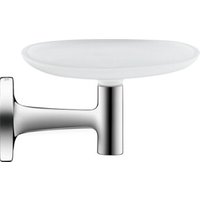 Duravit Seifenschale Starck T 14x11,9cm, Wandmont., Gl. we matt, chrom Duravit Seifenschale Starck T 14x11,9cm, Wandmont., Gl. we matt, chrom von DURAVIT
