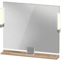 Duravit - Sivida Spiegel, chrom, 850x36x650mm, Aufsatzleuchte, von DURAVIT
