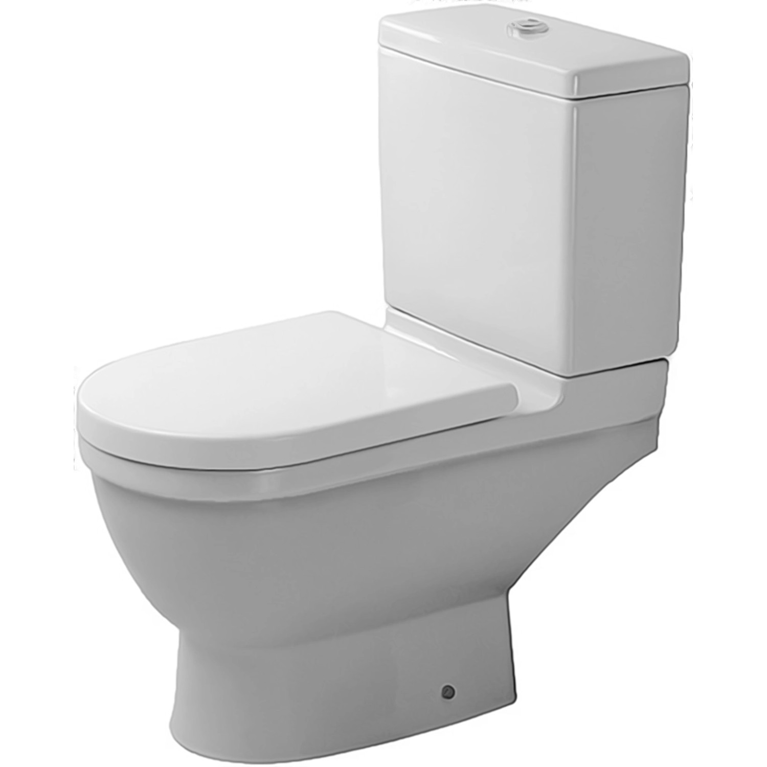 Duravit Stand-WC Kombi Starck 3 65,5 cm Weiß Tiefspüler Abgang Waagerecht von DURAVIT