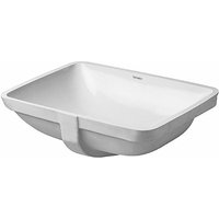 Starck 3 - Einbauwaschtisch, 490x365 mm, ohne Hahnloch, Alpinweiß 0305490000 - Duravit von DURAVIT