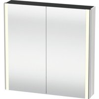Duravit Uni-Spiegelschrank XSquare Steckd. CH 80x80x15,5cm, T matt, 2 Tür, LED, wandhängend von DURAVIT