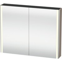 Duravit Universal-Spiegelschrank XSquare 100x80x15,5cm, Basalt matt, 2 Tür, LED von DURAVIT