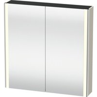 Duravit Universal-Spiegelschrank XSquare 80x80x15,5cm, Taupe, 2 Tür, LED von DURAVIT