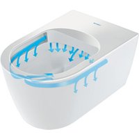 Duravit Wand-WC, Tiefspüler Set Me by Starck mit WC-Sitz, Rimless, weiß Duravit Wand-WC, Tiefspüler Set Me by Starck mit WC-Sitz, Rimless, weiß von DURAVIT