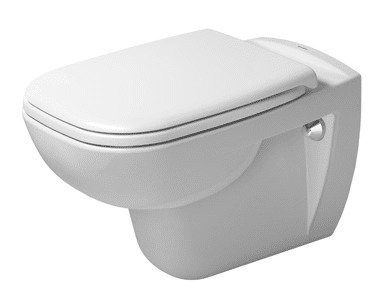 Duravit Wand-WC spülrandlos 'D-Code' inklusive WC-Sitz weiß Duravit Wand-WC spülrandlos 'D-Code' inklusive WC-Sitz weiß von DURAVIT