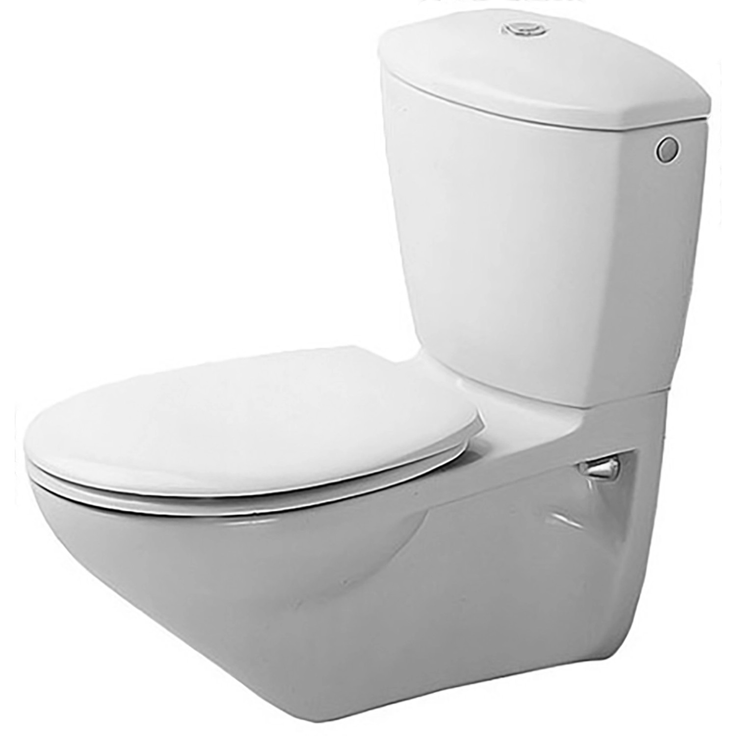 Duravit Wand-WC Duraplus Practica-Cascade 65 cm für Spülkasten Lago Weiß von DURAVIT