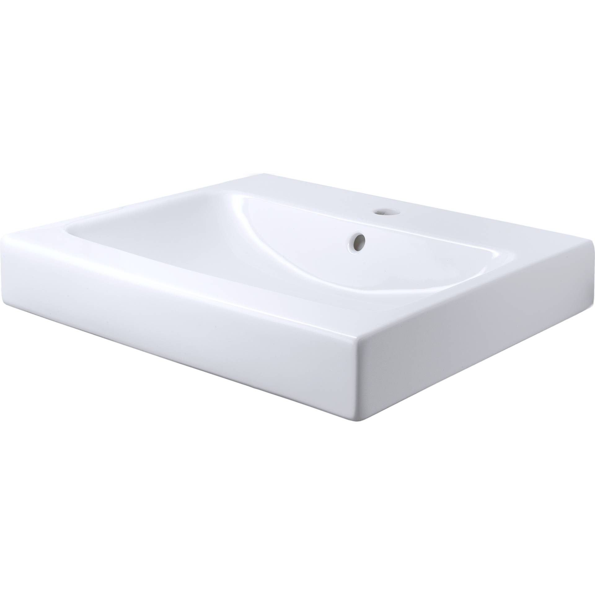 Geberit Waschbecken eckig 'iCon' weiß 60 x 15,5 x 48,5 cm Geberit Waschbecken eckig 'iCon' weiß 60 x 15,5 x 48,5 cm von Geberit